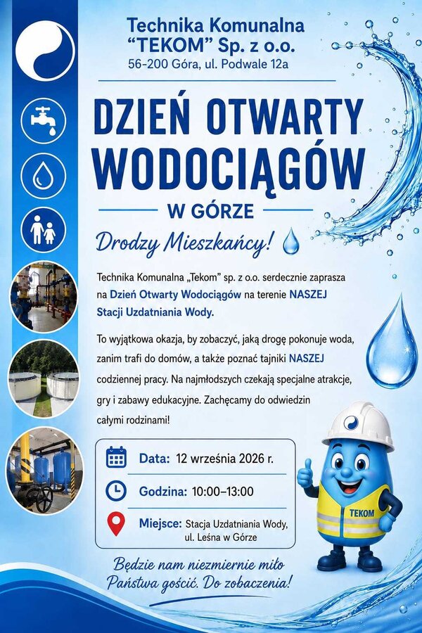 DZIEŃ WODOCIĄGOWCA - ZAPRASZAMY!!!